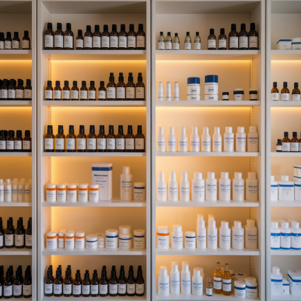 etagere-pharmacie-bouteilles-floues
