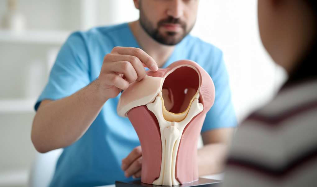 medecin-patient-modele-epaule-labrum