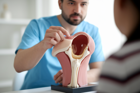 medecin-patient-modele-epaule-labrum