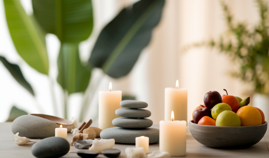 spa-pierres-lisses-bougies-parfumees-fruits