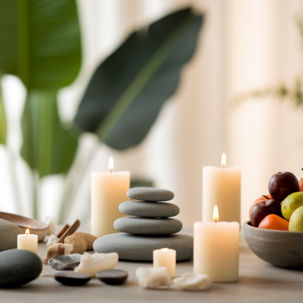 spa-pierres-lisses-bougies-parfumees-fruits