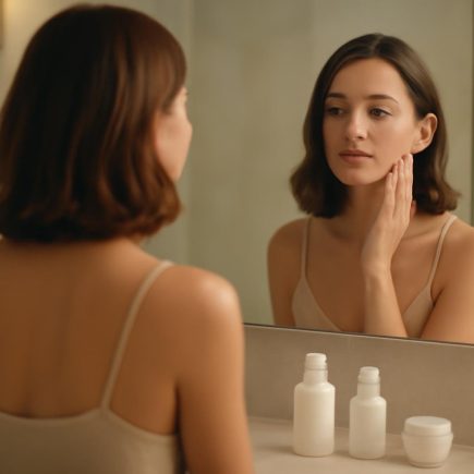 femme-miroir-salle-bain-elegante