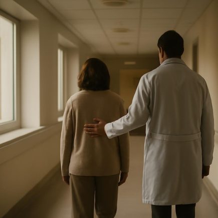 couloir-hopital-personne-sante-lumiere
