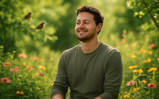 personne-jardin-ensoleille-fleurs-serenite