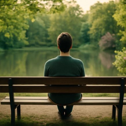 personne-banc-parc-lac-arbres