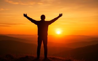 personne-colline-lever-soleil-victoire