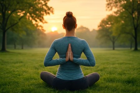 personne-yoga-parc-soleil-lever