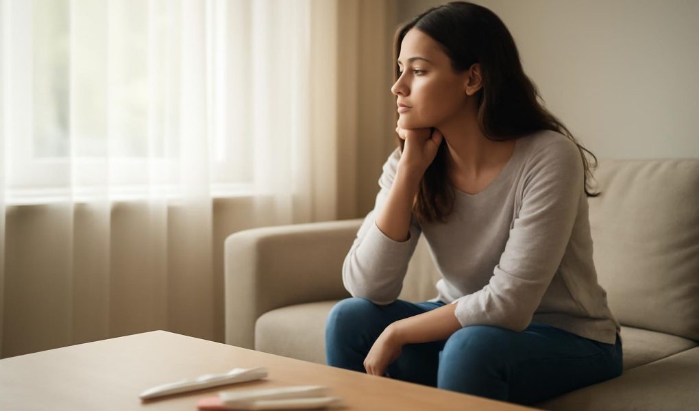 femme-canape-tests-grossesse-salon-lumineux