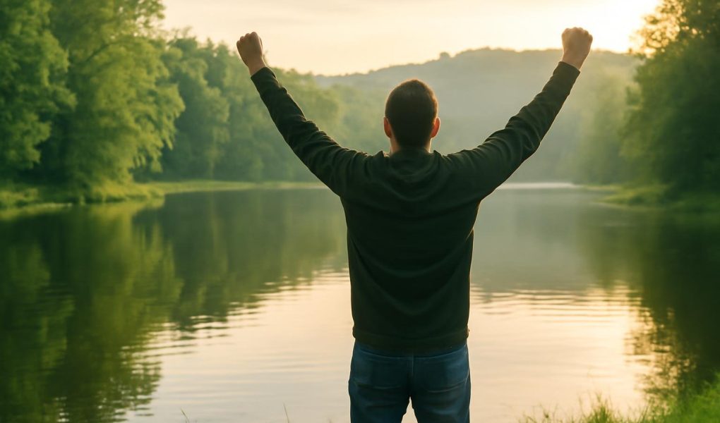 personne-dos-lac-paysage-verdoyant